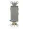 Leviton Decora Plus Rocker Maintained 15A Gray 5685-2GY - alternate 1