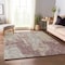 Homeroots 8' X 10' Plum And Ivory Abstract Washable Indoor Outdoor Area Rug 643622 - alternate 2