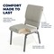 Flash Furniture Gray Dot Fabric Church Chair, PK4 4-FD-CH02185-SV-GYDOT-GG - alternate 5