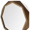 Homeroots 32" Brown Solid Wood Octagon Framed 376397 - alternate 4