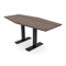 Skutchi Designs 6ft Hexagon Conference Table With Power | Harmony Series | 6 Person Meeting Room Table HAR-HEX.IR-36X72-T.BK-H3041-NA - alternate 1