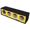 Deejay Led For 12-in Four Horn Side Speaker Enclosure YELLOW Vinyl cloth colored D12H4VYYELLOSIDE - alternate 1