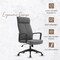 Leisuremod Aiaria Ergonomic High Back Office Chair - PU Leather/Polyester, Adjustable, Swivel, Comfortable AO50CHF - alternate 2