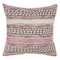 Homeroots Set of Two Pink Striped Cotton Throw Pillow With Fringe, 2PK 554574 - alternate 4