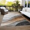 Homeroots 8' X 10' Khaki Black And Terra Cotta Abstract Washable Indoor Outdoor Area Rug 605828 - alternate 5