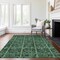 Homeroots 10' X 14' Fern Green And Charcoal Medallion Washable Indoor Outdoor Area Rug 589301 - alternate 4