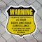 Signmission 24 Hour Surveillance Shield Sign Warning, 6 inch X 6 inch, Plastic Sign, 2PK SHI-P-2PACK-6-354 - alternate 5