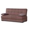 Homeroots 75" Brown Chenille Convertible Futon Sleeper Sofa And Toss Pillows With Storage 607203 - alternate 2
