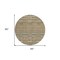 Homeroots 8' Orange Copper And Gray Round Striped Washable Indoor Outdoor Area Rug 587922 - alternate 4
