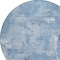 Homeroots 8' Denim Blue And Ivory Round Abstract Washable Indoor Outdoor Area Rug 596856 - alternate 4