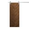 Sartodoors Modern Barn Door 42 x 80 inches, Ego 5005 Cognac Oak Veneer, 8FT Silver Rail Track Heavy Hardware EGO5005BD-S-DKO-42 - alternate 1