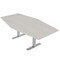 Skutchi Designs 7ft Hexagon Conference Table With Power | Harmony Series | 6 Person Meeting Room Table HAR-HEX.IR-48X84-T-K458-NA - alternate 1