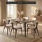 Leisuremod Dilenny Faux Leather Dining Chair - Modern Padded Side Chair with Steel Legs DC49W - alternate 3