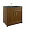James Martin Vanities Bellshire 36" Single Vanity, Honey Oak w/ 3 CM Charcoal Soapstone Silestone Top 660-V36-HNO-3CSP - alternate 3