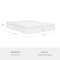 Martha Stewart SleepComplete 12 Inch Queen Medium Plush DA Cooling Gel Memory Foam Mattress w/Jacquard Quilted Top CL-MODH-12Q-MS - alternate 7