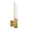 Cwi Lighting Petra Integrated LED 22in Brass Wall Light with Handcrafted Glass 1723W22-1-624 - alternate 4
