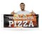 Signmission Wood Fired Pizza, 18 Inch x 48 Inch, Vinyl Banner B-30948 - alternate 2