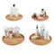 Lavish Home Lazy Susan All-Natural Round Bamboo Single-Tier Turntable 10-Inch Spinning Organizer, Natural 83-96 - alternate 4