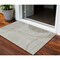Homeroots 3' X 5' Taupe Beige And Ivory Striped Washable Indoor Outdoor Area Rug 583082 - alternate 1