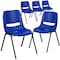 Flash Furniture Navy Stack Chair-Black Frame, PK5 5-RUT-12-NVY-BLACK-GG - alternate 1