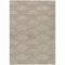 Homeroots 9' X 12' Taupe Fern Green And Ivory Geometric Washable Indoor Outdoor Area Rug 615246 - alternate 4