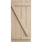 Ekena Millwork Rustic Four Board Joined Board-n-Batten Riverwood Faux Wood Shutters w/Z-Board, 22W x 60H, PR SHUBJZ22X60RWPR - alternate 8