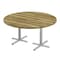 Correll Round Cafe Table, 60 in W, 60 in L, 29 in H, Particleboard Top, Colonial Hickory SCT60R-53-98-53 - alternate 1