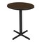 Regency Round Cain Small X-Base Cafe Table, 30 in W, 30 in L, Neo Walnut TCB30RNDNW - alternate 1