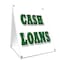 Signmission Cash Loans, 36 Inch x 24 Inch A-frame Yard Sign, Plastic Sign SBC-2436-Cash Loans - alternate 1