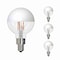 Bulbrite LED Filament, 2.5 Watt Dimmable G16 Light Bulb, Half White Finish, E12 Base, 2700K 200 Lumens, 4PK 862066 - alternate 1