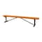 Leisure Craft Bench w/o Back, Surfce Mount, 8ft., Orange B8XPSM-ORANGE - alternate 1