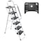 Wrightmaster 5.6 ft. Steel Step Ladder (10 ft. Reach), 330 lb. Load Capacity with Safety Handrails and Tool Tray ZR-5189P422477 - alternate 1