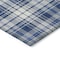 Homeroots 3' X 5' Navy Blue And Ivory Plaid Washable Indoor Outdoor Area Rug 597117 - alternate 5