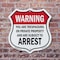 Signmission No Trespassing Shield Sign Warning You A, 6 inch X 6 inch, Plastic Sign, 2PK SHI-P-2PACK-6-423 - alternate 2