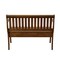 Homeroots 42in Dark Brown Solid Wood Storage Bench With Flip Top 733250 - alternate 2