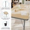 Flash Furniture Wren 48 in x 24 in Adjustable Height Activity Table, Thermal Laminate Top, Standard Legs, Light Natural XU-A2448-REC-LTNAT-T-P-CAS-GG - alternate 4