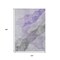 Homeroots 10' X 14' Lavender And Gray Abstract Washable Indoor Outdoor Area Rug 631838 - alternate 2