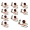 Mytee Products 2inx30ft Orange Ratchet Strap w/ Chain Anchor 4000 # WLL Hi Abrasion Tie Down, 10PK RS230ACx10 - alternate 3