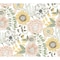York Wallcoverings Artistic Bouquet Coral and Lemon Wallpaper ZM2895 - alternate 1