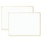 Dowling Magnets Double-Sided Magnetic Dry-Erase Board, Lined-Ruled/Blank, 12" x 8.75", 2PK 7200025 - alternate 1