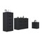 Homeroots Three Piece Black Bedroom Set 526368 - alternate 1