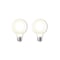 Bulbrite 60-Watt Equivalent G25 Milky Dimmable Decorative Filament LED Light Bulb Warm White, 2PK 861576 - alternate 1