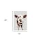 Homeroots 48" x 32" Brown and White Baby Cow Face Canvas Wall Art 398982 - alternate 2