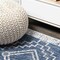 Jonathan Y Marokko Diamond Tribal Medallion Blue/Ivory 2 ft. x 8 ft. Indoor/Outdoor Runner Rug SMB127D-28 - alternate 3
