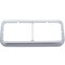 Ilc FREIGHTLINER FLT CABOVER YEAR 1989 CHROME BEZEL FOR DUAL SQUARE HEADLIGHT FLT COE YR1989 CHRM BEZEL FOR DUAL SQUARE HDLT - alternate 3
