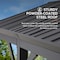 Sunjoy 20 ft. x 14 ft. Newville Carport with Hardtop Top A110000800 - alternate 4