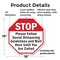 Signmission Stop Please Follow Social Distancin, 18 Inch X 18 Inch, Plastic Sign OC-P-18-196 - alternate 5