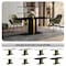 Leisuremod Rectangular 55.11 in W, 28 in L, Sintered Stone/Steel, Black/Gold STBLG-55BLG-S - alternate 3