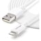 Startech.Com 10 ft White 8-pin Lightning to USB Cable USBLT3MW - alternate 2
