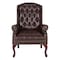 Office Star Products TEX Collection Traditional Queen Anne Style Chair, Royal Cherry TEX234-JT4 - alternate 2